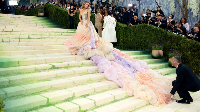 Blake Lively on the steps at the 2026 Met Gala