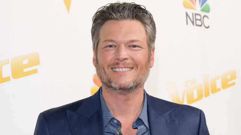 Blake Shelton smiling