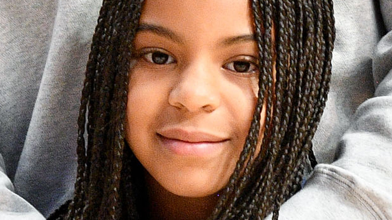 Blue Ivy Carter with braids