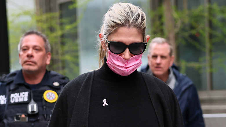 Nadine Menendez leaves the courthouse