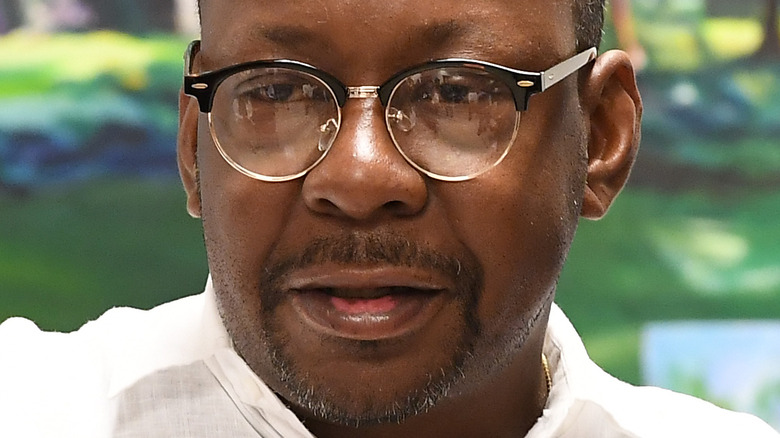 Bobby Brown with a neutral expression