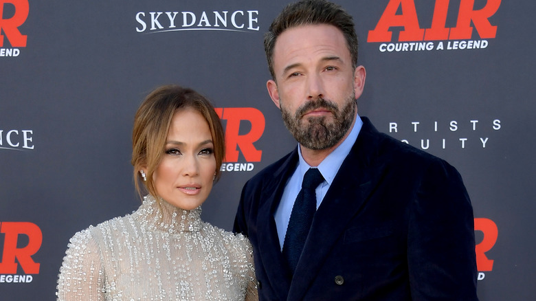 Jennifer Lopez and Ben Affleck at "Air" movie premiere