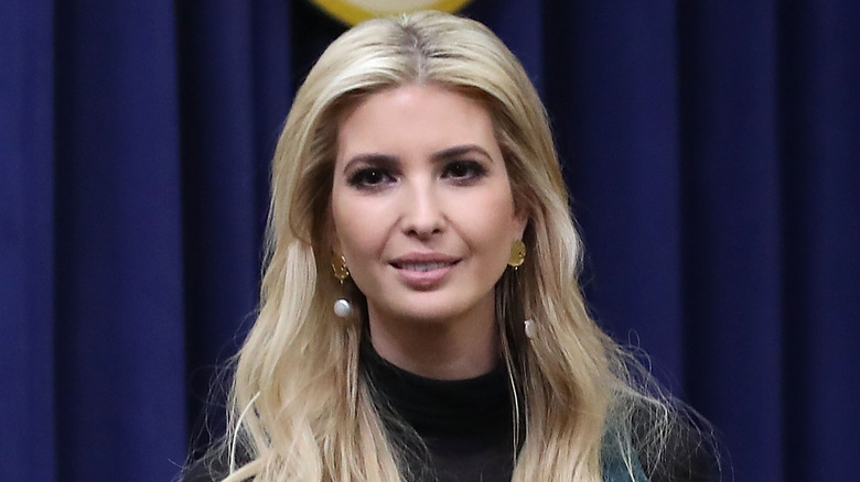 Ivanka Trump with a slight smile