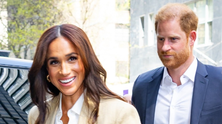 Meghan Markle and Prince Harry arrive at the TIME 100 event in New York City (2025)