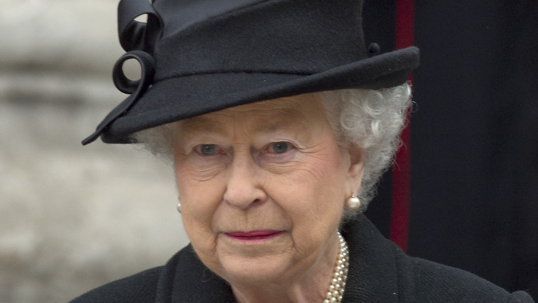 Queen Elizabeth II black hat