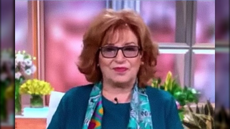 joy behar tight-lipped smile The View