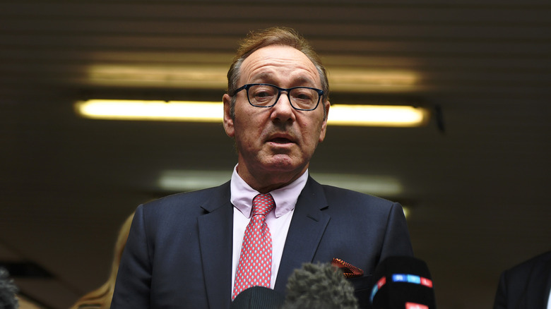 Kevin Spacey wearing a suit