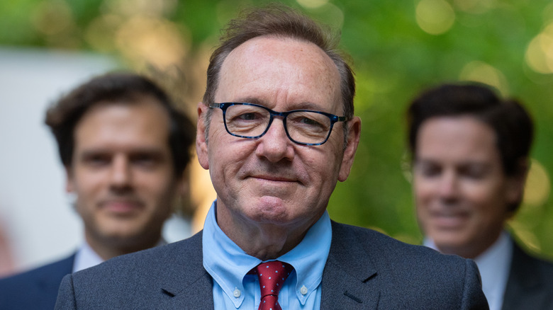 Kevin Spacey wearing glasses