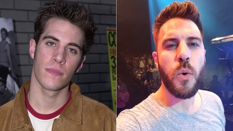 O-Town's Dan Miller in a split image