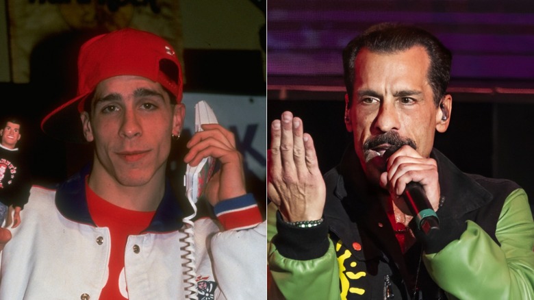 NKOTB's Danny Wood in a split image