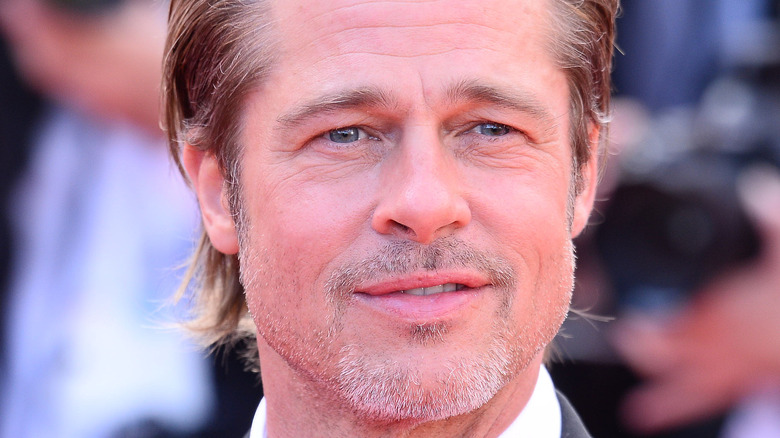 Brad Pitt attends the red carpet event for "Once Upon a Time in Hollywood"