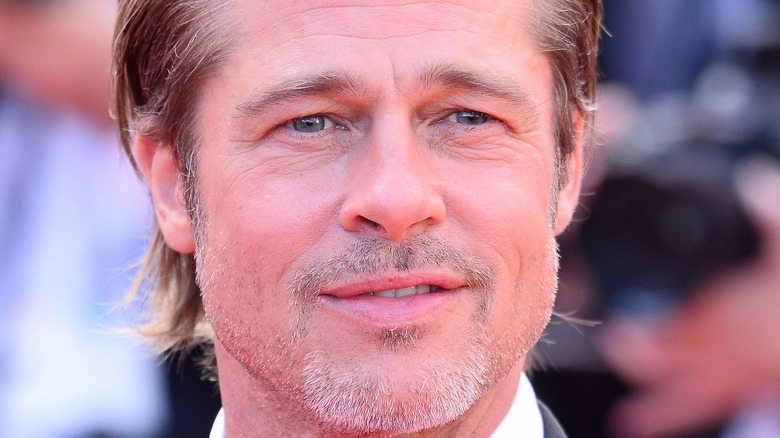 Brad Pitt attends the red carpet event for "Once Upon a Time in Hollywood"