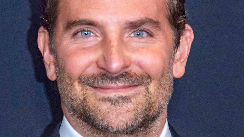 Bradley Cooper looking at camera