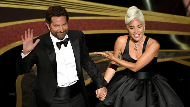 Bradley Cooper and Lady Gaga at the Oscars
