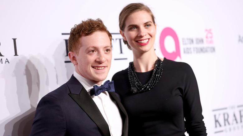 Ethan Slater with his now ex-wife, Lilly Jay