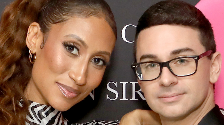 Elaine Welteroth and Christian Siriano posing