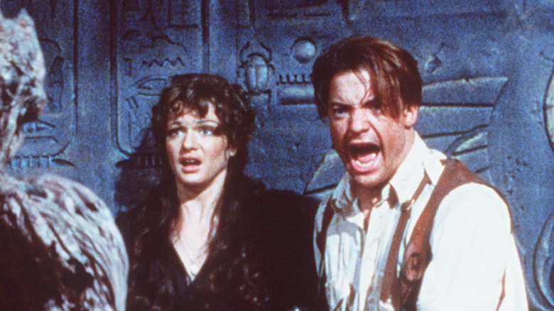 Brendan Fraser and Rachel Weisz in The Mummy in 1999