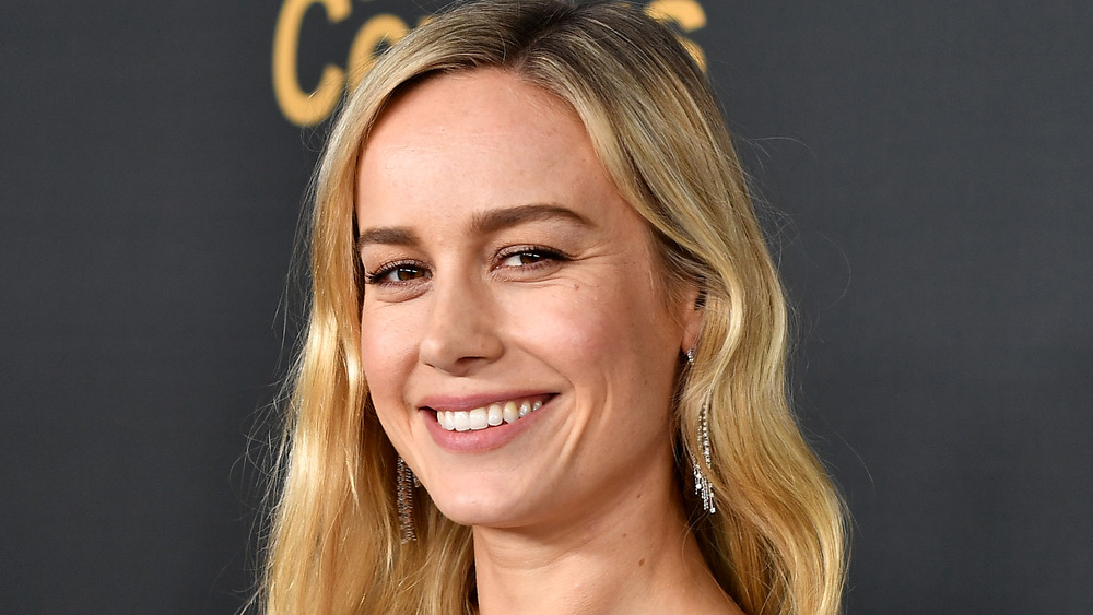 Brie Larson smiles for the cameras on the red carpet