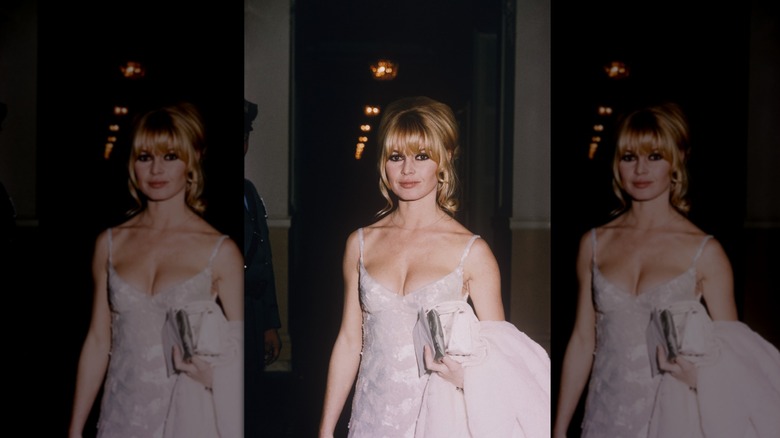 Brigitte Bardot in white dress