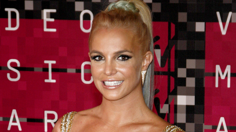 Britney Spears smiles
