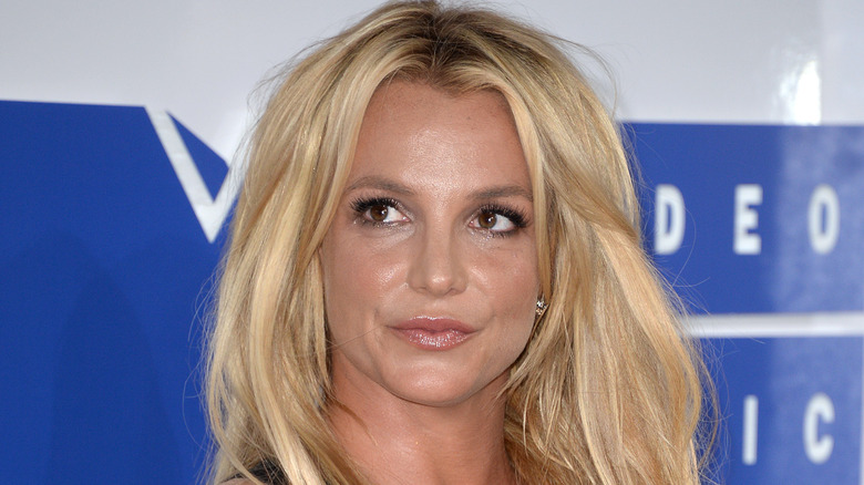 Britney Spears smirking 