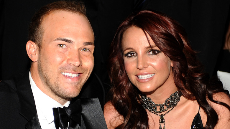 David Lucado and Britney Spears smiling