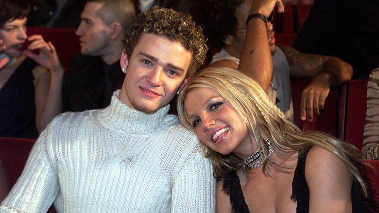 Justin Timberlake and Britney Spears smiling