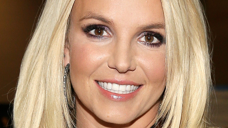 Britney Spears smiling with hair down