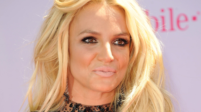 Britney Spears closed mouth smile