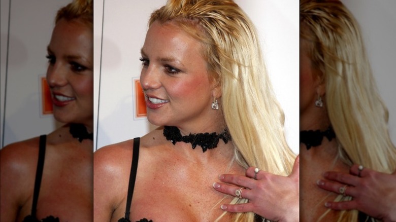 Britney smiling to side at an event