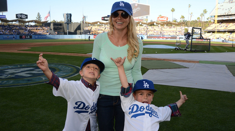 Britney Spears with Jayden and Sean Federline