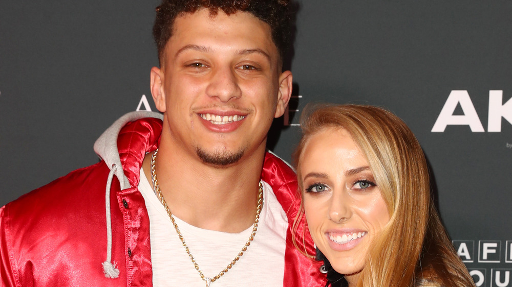 Patrick Mahomes and Brittany Matthews on the red carpet