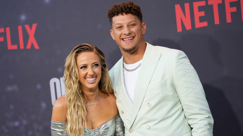 Brittany and Patrick Mahomes on the red carpet