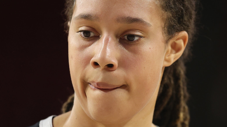 Brittney Griner on the basketball court