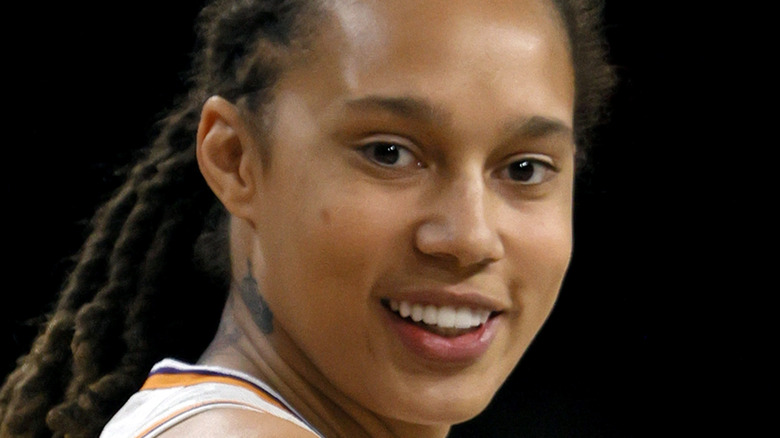 Brittney Griner slight smile on court