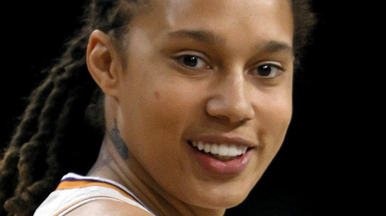 Brittney Griner playing basketball