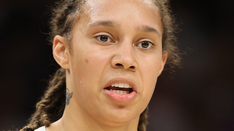 Brittney Griner playing basketball