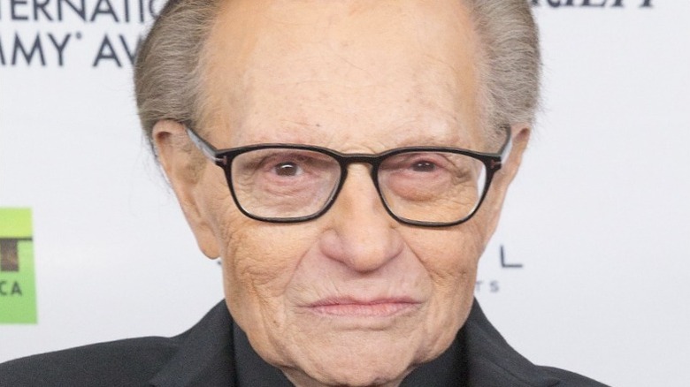 Larry King on the Emmy Awards' red carpet