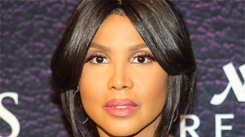 Toni Braxton on the BET Awards' red carpet