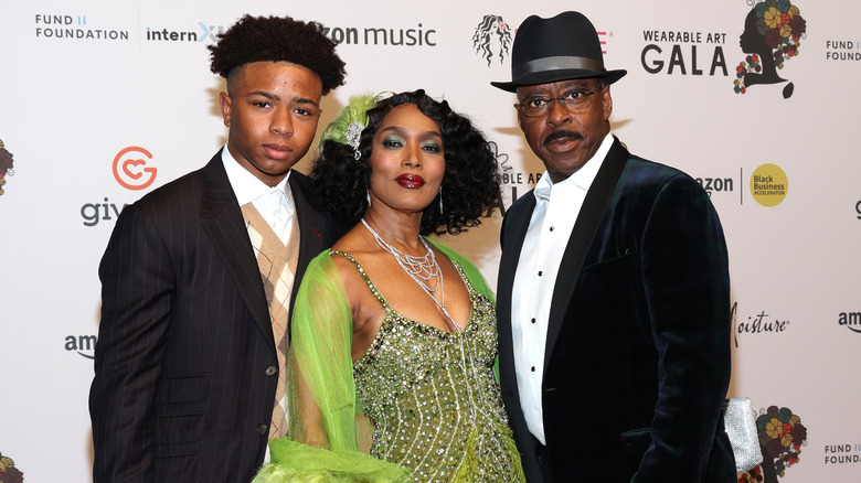 Slater Vance, Angela Bassett, and Courtney B. Vance posing