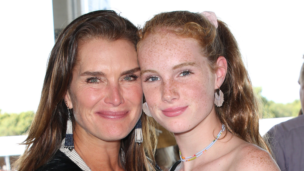Brooke Shields and daughter Grier at the Hampton Classic Horse Show event