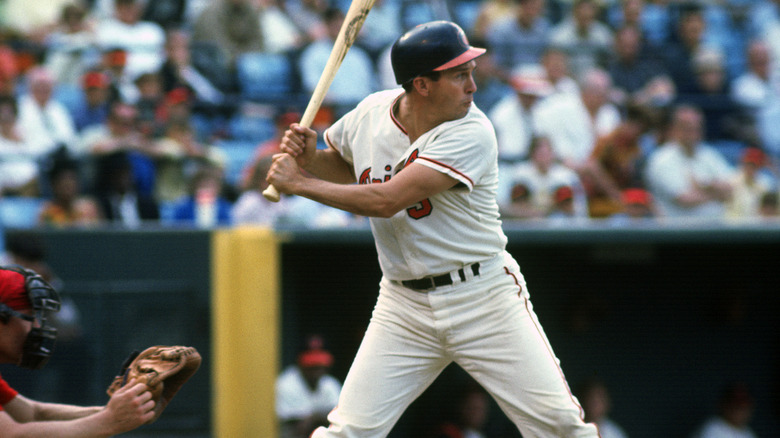 Brooks Robinson on the field