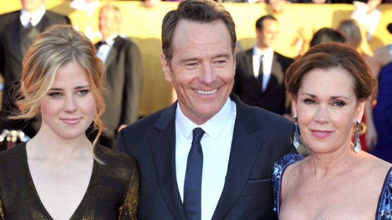 Taylor Cranston, Bryan Cranston and Robin Dearden smiling