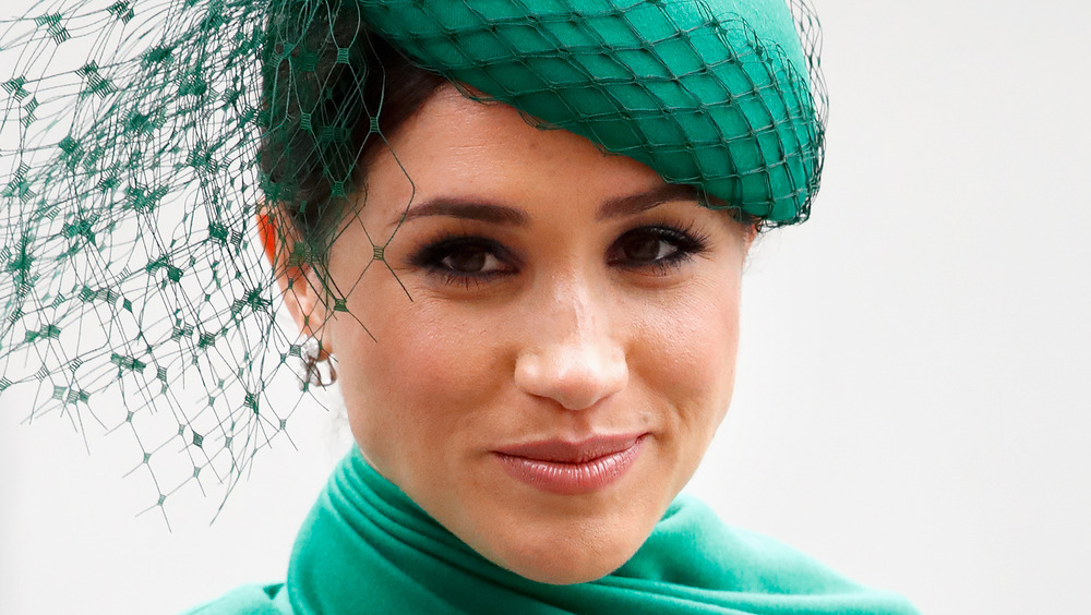 Meghan Markle wearing green at an event