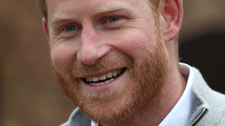 Prince Harry smiling