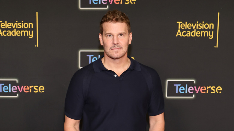 David Boreanaz attending Television Academy event