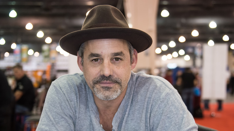 Nicholas Brendon wearing a wide-rimmed hat