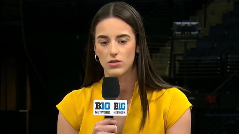 Caitlin Clark speaking