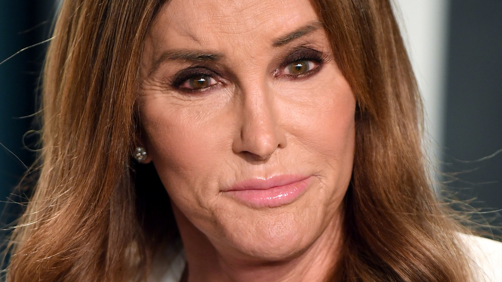 Caitlyn Jenner smirking on the red carpet