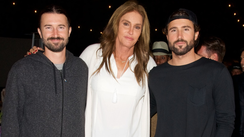 Caitlyn, Brody, and Brandon Jenner posing
